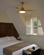 Wentylator Sufitowy Skandynawski z Oświetleniem i Odwracalnym Silnikiem