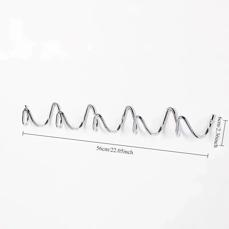 Wieszak Ścienny Fala z Haczykami Montaż do Ściany