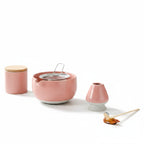 Zestaw do Matchy Ceramiczny z Akcesoriami Bambusowymi w Stylu Japońskim
