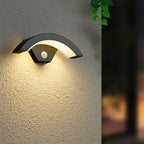 Zewnętrzna Lampa Ścienna Modern z Czujnikiem Ruchu i Łukiem Akrylowym ##POS:4##